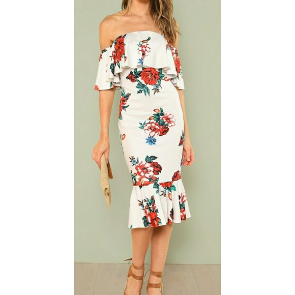 VIVA Dresses & Skirts - ⬇️VIVA | Off Shoulder Floral Dress
